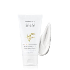 Thank You Farmer Rice Pure Clay Mask to Foam Cleanser